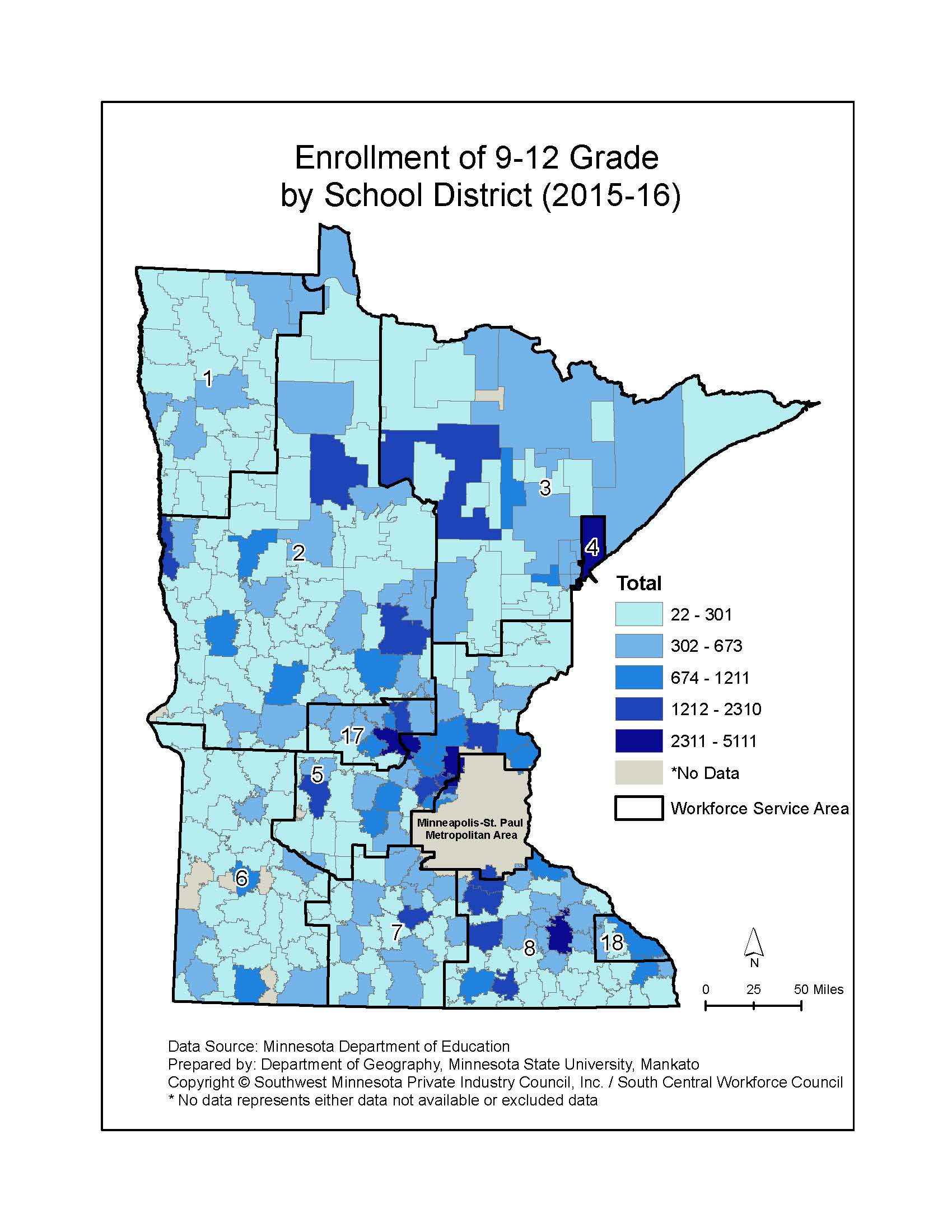 Greater MN School District Maps South Central WorkForce Council